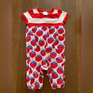 Hanna Andersson Strawberry Mixie Romper